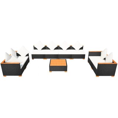 vidaXL 9-tlg. Garten-Lounge-Set - Modulares Outdoor-Möbelset vidaXL 9-tlg. Garten-Lounge-Set - Modulares Outdoor-Möbelset