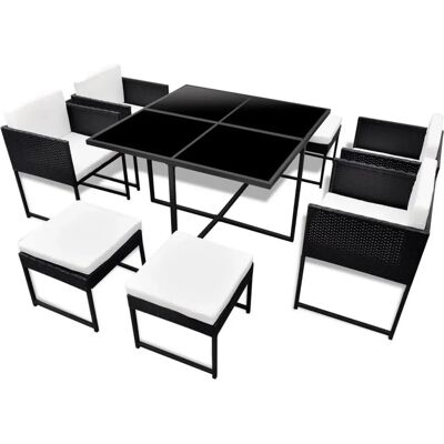 VidaXL 42759 Gartenmöbel-Set - Modernes elegantes Design - Für 8 Personen VidaXL 42759 Gartenmöbel-Set - Modernes elegantes Design - Für 8 Personen