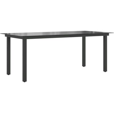 vidaXL Tuin Tafel in Zwart Aluminium 190 x 90 x 74 cm vidaXL Tuin Tafel in Zwart Aluminium 190 x 90 x 74 cm