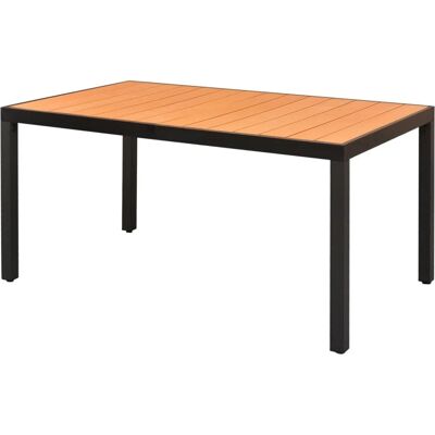 Maisonchic Modell - Gartentisch mit WPC und Aluminium - Braun Maisonchic Modell - Gartentisch mit WPC und Aluminium - Braun