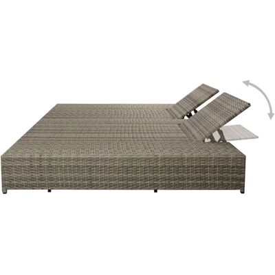 VIDAXL - Doppio Lettino - Grey - Sonnenliege VIDAXL - Doppio Lettino - Grey - Sonnenliege