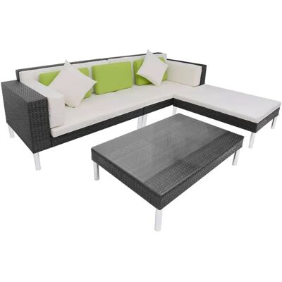 MAISONCHIC - Gartensofaset mit Kissen - 4 Stück MAISONCHIC - Gartensofaset mit Kissen - 4 Stück