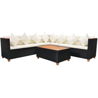 vidaXL Gartenmöbel-Set - Modulares Outdoor-Sofa - Wetterfest & Langlebig vidaXL Gartenmöbel-Set - Modulares Outdoor-Sofa - Wetterfest & Langlebig