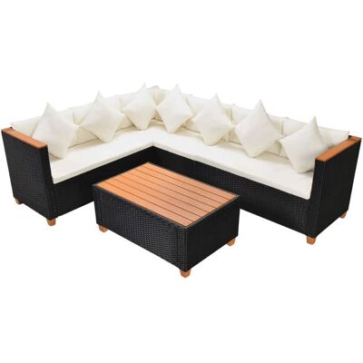 VidaXL Gartenset - Wetterfester Rattan, 7 Plätze VidaXL Gartenset - Wetterfester Rattan, 7 Plätze