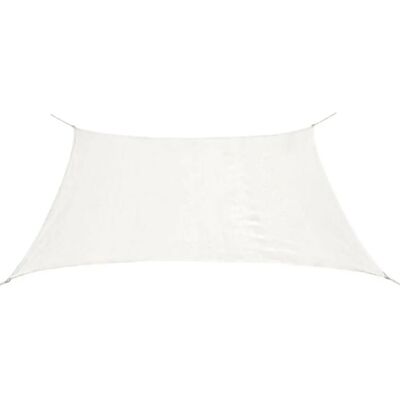 vidaXL Sunshade Sail HDPE Square 3.6x3.6m White Garden Patio Awning Canopy vidaXL Sunshade Sail HDPE Square 3.6x3.6m White Garden Patio Awning Canopy