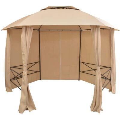 vidaXL Garten Pavillon mit Vorhängen - 360x265 cm vidaXL Garten Pavillon mit Vorhängen - 360x265 cm