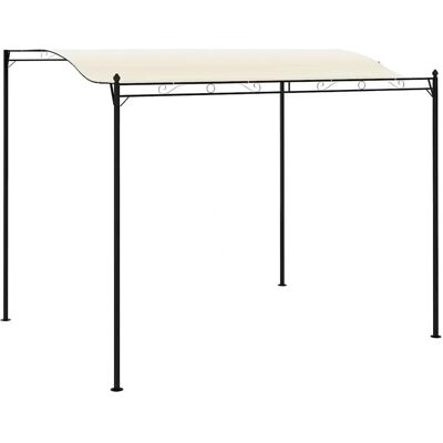 vidaXL Gazebo Crème Wit - Tuin Overkapping - Buiten vidaXL Gazebo Crème Wit - Tuin Overkapping - Buiten