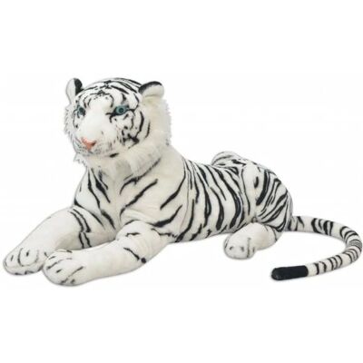vidaXL Plüsch-Tiger Weiß XXL - Plüschspielzeug vidaXL Plüsch-Tiger Weiß XXL - Plüschspielzeug