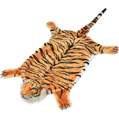 vidaXL Tiger Teppich Plüsch 144cm Braun - Teppich vidaXL Tiger Teppich Plüsch 144cm Braun - Teppich