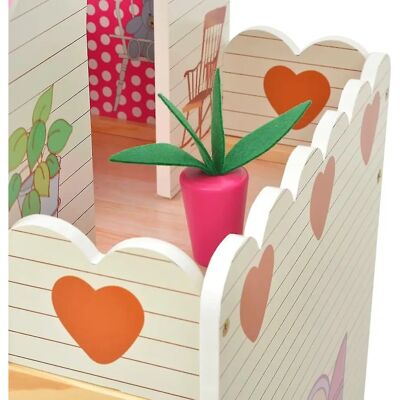 vidaXL Drie verdiepingen poppenhuis - Poppenhuis vidaXL Drie verdiepingen poppenhuis - Poppenhuis