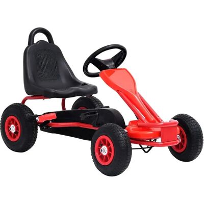 vidaXL Kart à pédales - Rouge, Pneus en caoutchouc, 3+ ans - Publicité vidaXL Kart à pédales - Rouge, Pneus en caoutchouc, 3+ ans - Publicité