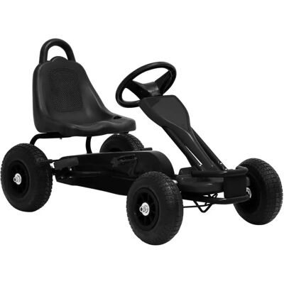 vidaXL Pedal Gokart med Pneumatiske Gummihjul Sort - Pedal Gokart vidaXL Pedal Gokart med Pneumatiske Gummihjul Sort - Pedal Gokart
