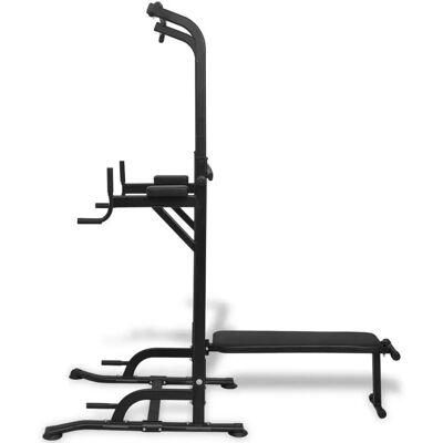 vidaXL Power Tower met Sit-up Bank - Fitness Station vidaXL Power Tower met Sit-up Bank - Fitness Station