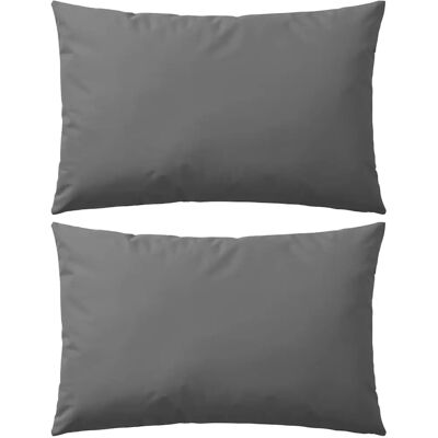 vidaXL Poduszka ogrodowa 60x40cm Szara - Poduszka ogrodowa vidaXL Poduszka ogrodowa 60x40cm Szara - Poduszka ogrodowa