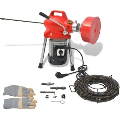 vidaXL Máquina de Limpieza de Tuberías - Potente 250W con Múltiples Espirales vidaXL Máquina de Limpieza de Tuberías - Potente 250W con Múltiples Espirales