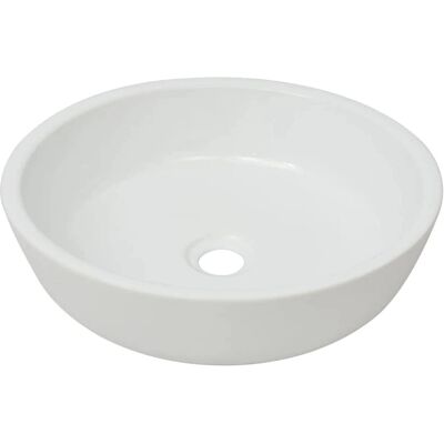 vidaXL Keramik Runder Badezimmerwaschbecken - 42x12cm vidaXL Keramik Runder Badezimmerwaschbecken - 42x12cm