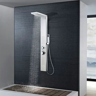Système de panneau de douche en acier inoxydable carré - Système de douche - Publicité Système de panneau de douche en acier inoxydable carré - Système de douche - Publicité