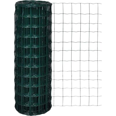 vidaXL Euro Gitter Stål 25x1,7 m Grøn - Gitterbarriere vidaXL Euro Gitter Stål 25x1,7 m Grøn - Gitterbarriere