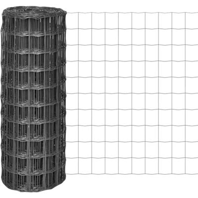 vidaXL Euro-Zaun 10x1m mit 100x100mm Maschendraht Stahl-Grau - Zaun vidaXL Euro-Zaun 10x1m mit 100x100mm Maschendraht Stahl-Grau - Zaun