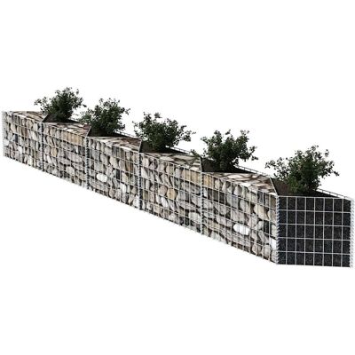 vidaXL Cesta de gaviones de acero - 300x30x50cm vidaXL Cesta de gaviones de acero - 300x30x50cm