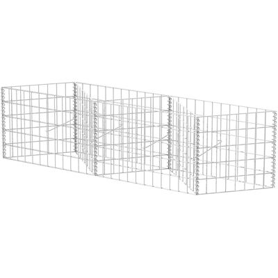 vidaXL Verzinkter Stahl-Gabionenkorb - 120x30x50cm Wandzaun vidaXL Verzinkter Stahl-Gabionenkorb - 120x30x50cm Wandzaun