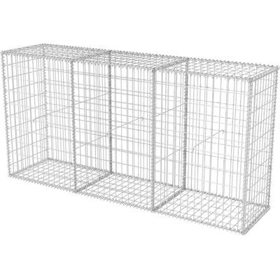 vidaXL Cesta de gaviones de acero - 200x50x100cm - Muro de jardín vidaXL Cesta de gaviones de acero - 200x50x100cm - Muro de jardín
