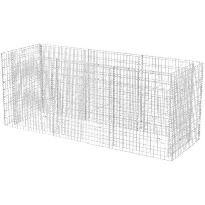 vidaXL Gegalvaniseerd Stalen Tuin Gabion 270x90x100cm - Tuinrand vidaXL Gegalvaniseerd Stalen Tuin Gabion 270x90x100cm - Tuinrand