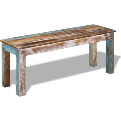 VidaXL Massiv recyceltes Holz Sitzbank - 110x35x45 cm VidaXL Massiv recyceltes Holz Sitzbank - 110x35x45 cm