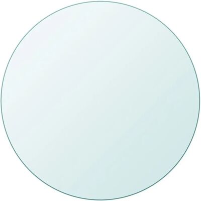 vidaXL Round Tempered Glass Dining Table - Dining Table vidaXL Round Tempered Glass Dining Table - Dining Table
