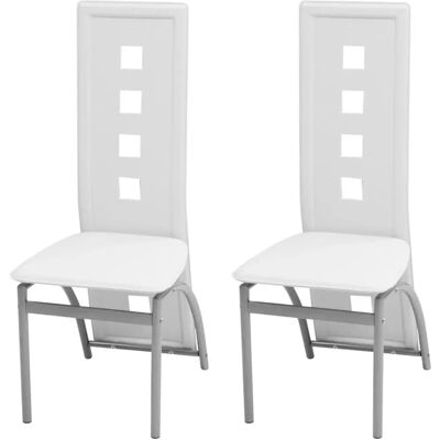VidaXL 243646 Weiße Ergonomische Esszimmerstuhl - Esszimmerstuhl VidaXL 243646 Weiße Ergonomische Esszimmerstuhl - Esszimmerstuhl