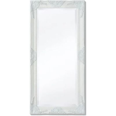 vidaXL Lustro ścienne w stylu barok 100x50cm Białe vidaXL Lustro ścienne w stylu barok 100x50cm Białe