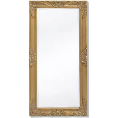 vidaXL 100x50 cm Złote lustro w stylu barokowym - Lustro do makijażu vidaXL 100x50 cm Złote lustro w stylu barokowym - Lustro do makijażu