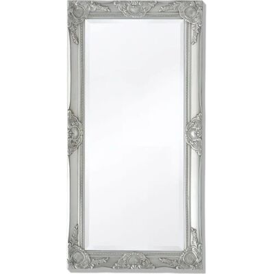 vidaXL Srebrny lustro w stylu barokkim 100x50cm vidaXL Srebrny lustro w stylu barokkim 100x50cm