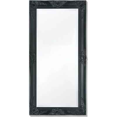 vidaXL Lustro ścienne w stylu barokowym 100x50 cm czarne - Lustro ścienne vidaXL Lustro ścienne w stylu barokowym 100x50 cm czarne - Lustro ścienne