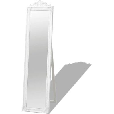Specchio a figura intera stile Barocco bianco - Specchio Specchio a figura intera stile Barocco bianco - Specchio
