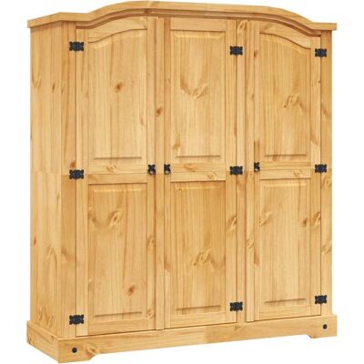 vidaXL Awo96980 Kleiderschrank - Mexikanischer 'Corona'-Stil, 3 Türen vidaXL Awo96980 Kleiderschrank - Mexikanischer 'Corona'-Stil, 3 Türen