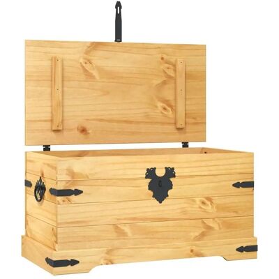 vidaXL Storage Chest Mexican Pine Corona Range 91x49.5x47cm Cabinet Organiser - Storage Chest vidaXL Storage Chest Mexican Pine Corona Range 91x49.5x47cm Cabinet Organiser - Storage Chest