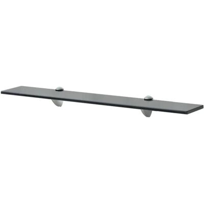 vidaXL 243790 Schwarze Temperglas Wandregal - Regal vidaXL 243790 Schwarze Temperglas Wandregal - Regal