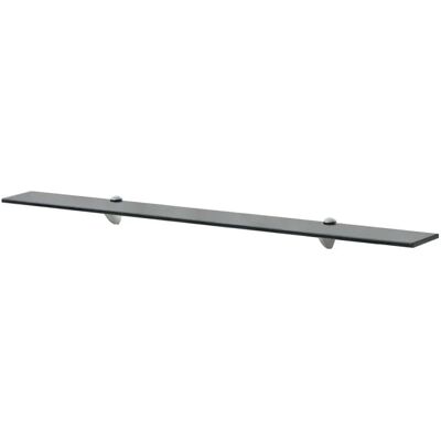 VidaXL Sort Tempereret Glas Flydende Hylde - Hylde VidaXL Sort Tempereret Glas Flydende Hylde - Hylde