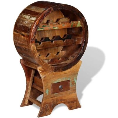 vidaXL Weinregal für 10 Flaschen - Weinregal aus recyceltem Holz vidaXL Weinregal für 10 Flaschen - Weinregal aus recyceltem Holz