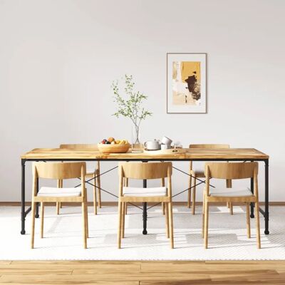 Table à manger en bois de mango massif 240cm vidaXL - Mobilier de salle à manger Table à manger en bois de mango massif 240cm vidaXL - Mobilier de salle à manger