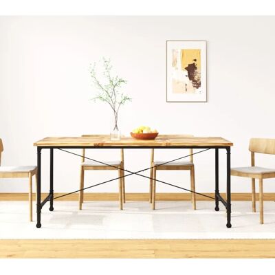 MAISONCHIC Mango Puinen Ruokapöytä - Teollinen Tyyli - 180cm MAISONCHIC Mango Puinen Ruokapöytä - Teollinen Tyyli - 180cm