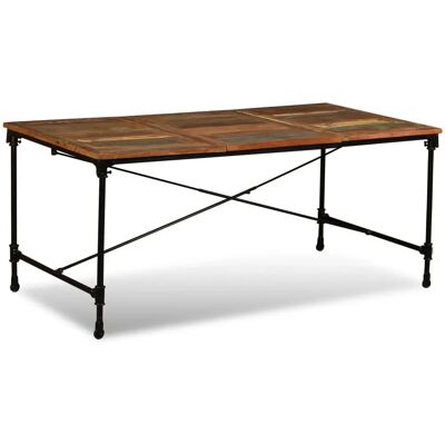 vidaXL 243995 Industriële gerecyclede houten eettafel - Eettafel vidaXL 243995 Industriële gerecyclede houten eettafel - Eettafel
