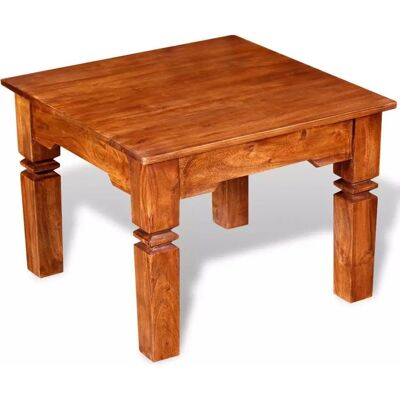 vidaXL Table basse en bois massif couleur miel - Salon vidaXL Table basse en bois massif couleur miel - Salon