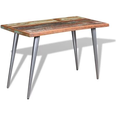 vidaXL Vintage recycelter Holz Esstisch - 120x60x76 cm vidaXL Vintage recycelter Holz Esstisch - 120x60x76 cm
