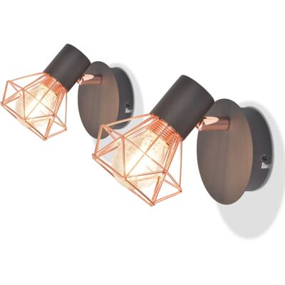 vidaXL 244393 Wandleuchte mit 2 LED-Birnen vidaXL 244393 Wandleuchte mit 2 LED-Birnen