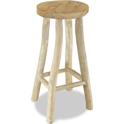 vidaXL Teak Barhocker Braun Handgefertigt Küche Restaurant Tresen Stuhl Sitz - Bar Stool vidaXL Teak Barhocker Braun Handgefertigt Küche Restaurant Tresen Stuhl Sitz - Bar Stool