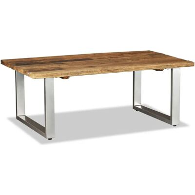 Table de salon en bois recyclé vidaXL - 100cm - Mobilier polyvalent Table de salon en bois recyclé vidaXL - 100cm - Mobilier polyvalent