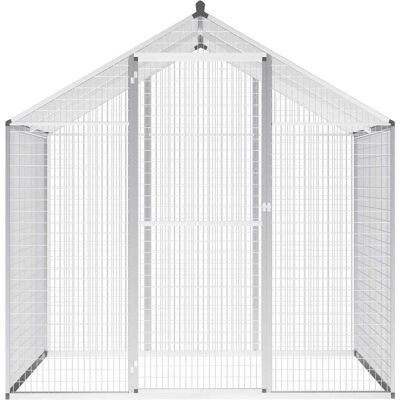 vidaXL Aluminium Voliere - 178x122x194cm - Außenvoliere vidaXL Aluminium Voliere - 178x122x194cm - Außenvoliere