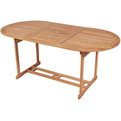 vidaXL Stół ogrodowy z drewna tekowego 180 x 90 x 75 cm vidaXL Stół ogrodowy z drewna tekowego 180 x 90 x 75 cm